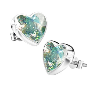 Ashes Infused JewelleryAura-Star Earrings Hearts