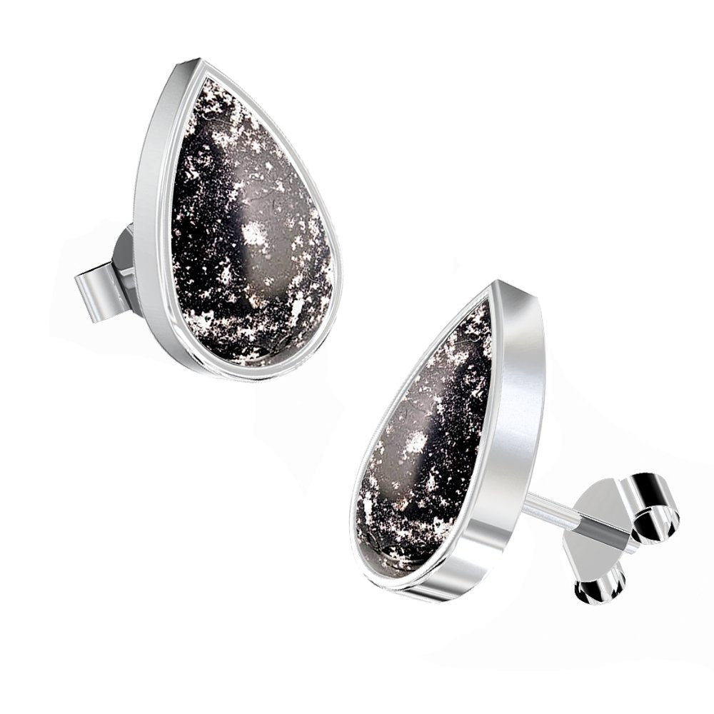 Ashes Infused JewelleryAura-Star Earrings Teardrop