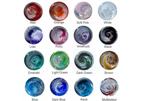 Ashes Infused JewelleryAura - Star® Handblown Glass Ashes Infused Cuddle Stone