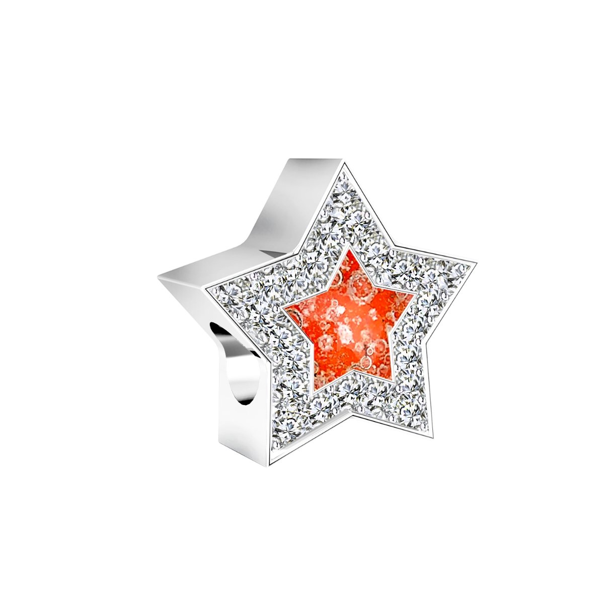 Ashes Infused JewelleryAura-Star Bead Spiritual