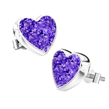 Ashes Infused JewelleryAura-Star Earrings Hearts
