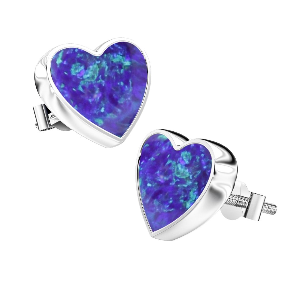 Ashes Infused JewelleryAura-Star Earrings Hearts