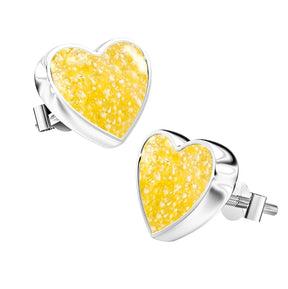 Ashes Infused JewelleryAura-Star Earrings Hearts