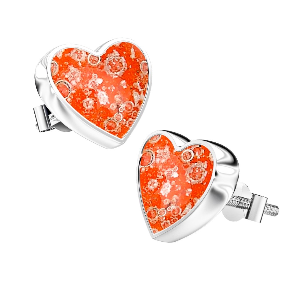 Ashes Infused JewelleryAura-Star Earrings Hearts