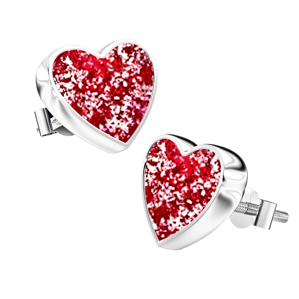 Ashes Infused JewelleryAura-Star Earrings Hearts