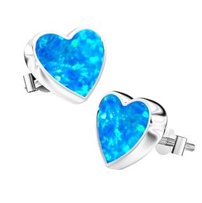 Ashes Infused JewelleryAura-Star Earrings Hearts