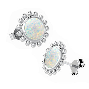 Ashes Infused JewelleryAura-Star Earrings Round Drops