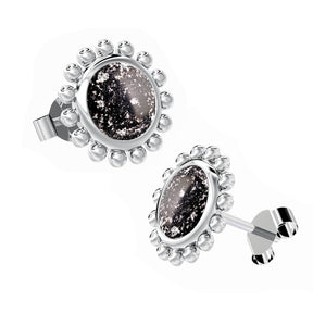 Ashes Infused JewelleryAura-Star Earrings Round Drops