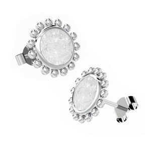 Ashes Infused JewelleryAura-Star Earrings Round Drops
