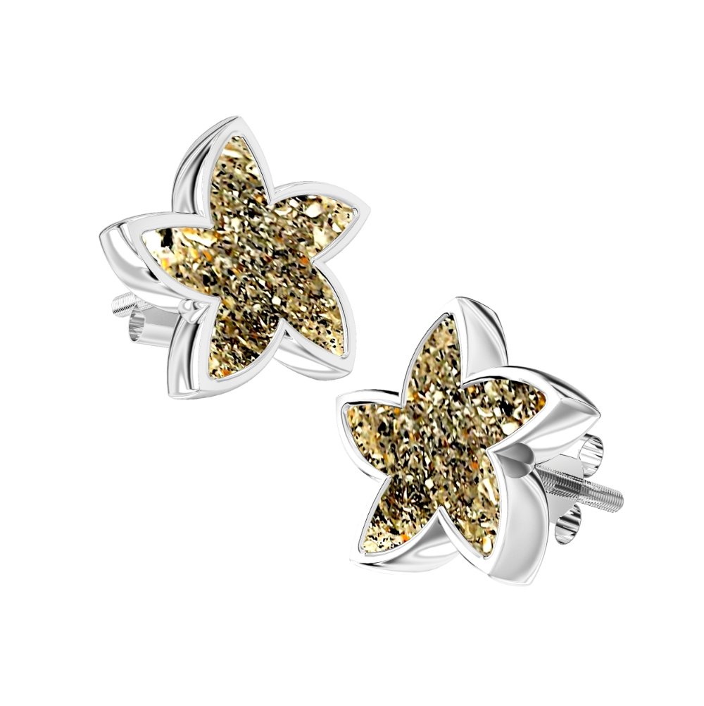 Ashes Infused JewelleryAura-Star Earrings Stars