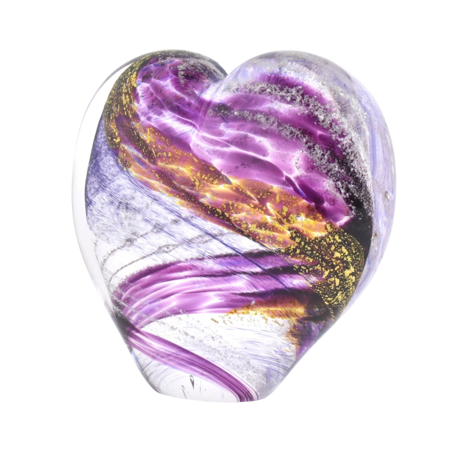 Ashes Infused JewelleryAura-Star® Handblown Glass Ashes Infused Keepsake Heart