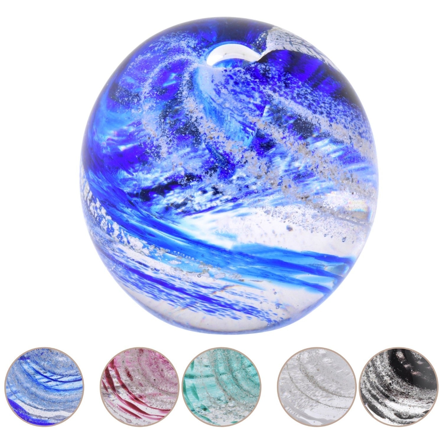 Ashes Infused JewelleryAura-Star® Handblown Glass Ashes Infused Keepsake Sphere
