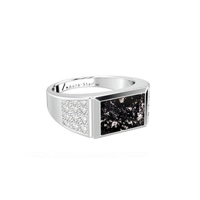 Ashes Infused JewelleryAura-Star Mens Ring Admire