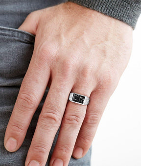 Ashes Infused JewelleryAura-Star Mens Ring Admire