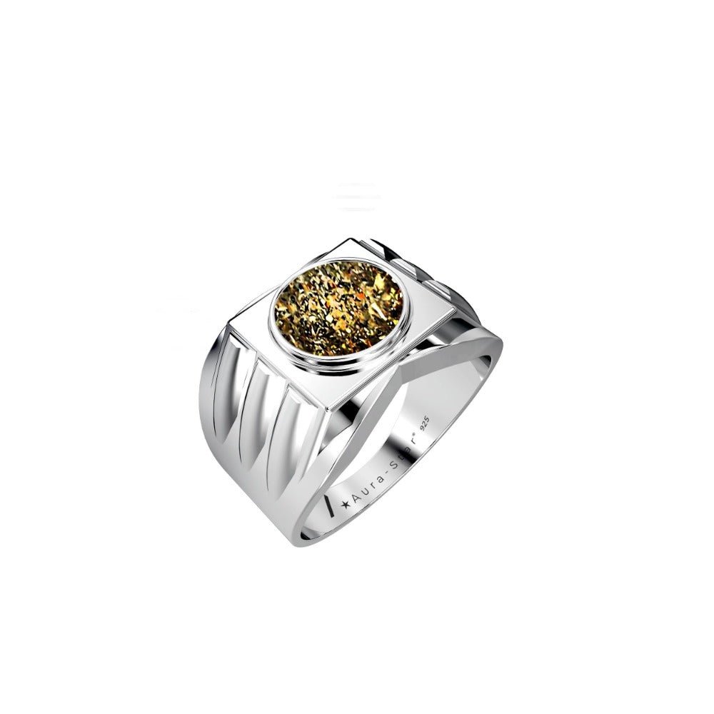 Ashes Infused JewelleryAura-Star Mens Ring Ardor