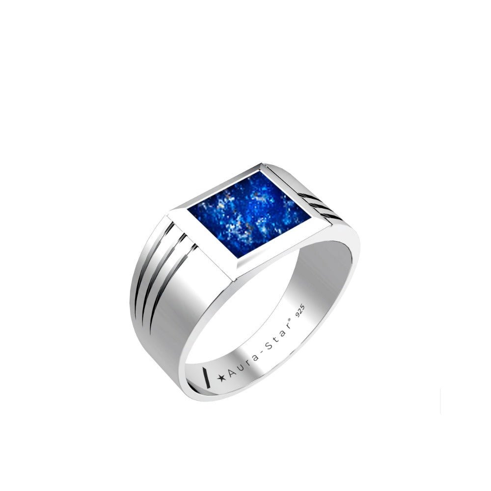 Ashes Infused JewelleryAura-Star Mens Ring Evoke