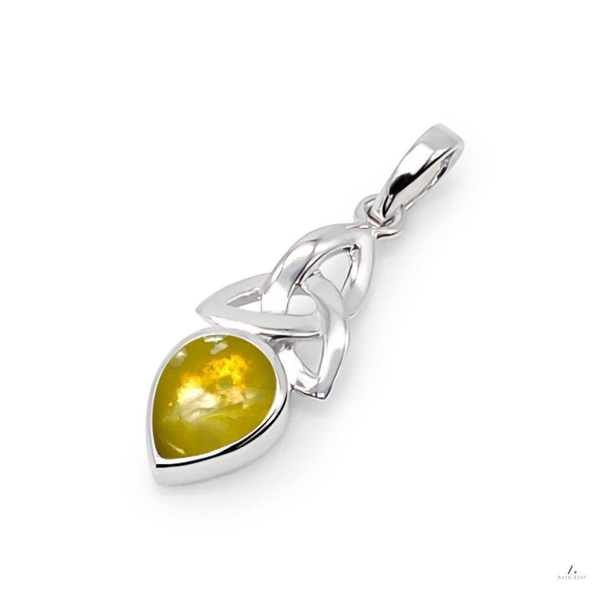 Ashes Infused JewelleryAura Star Pendant Celtic Knot