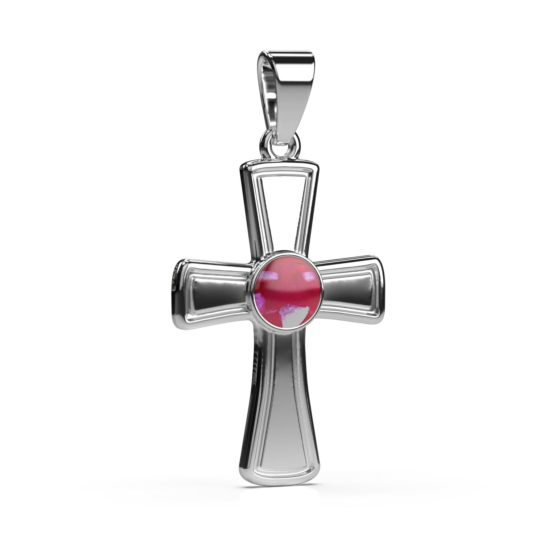 Ashes Infused JewelleryAura Star Pendant Cross Classic