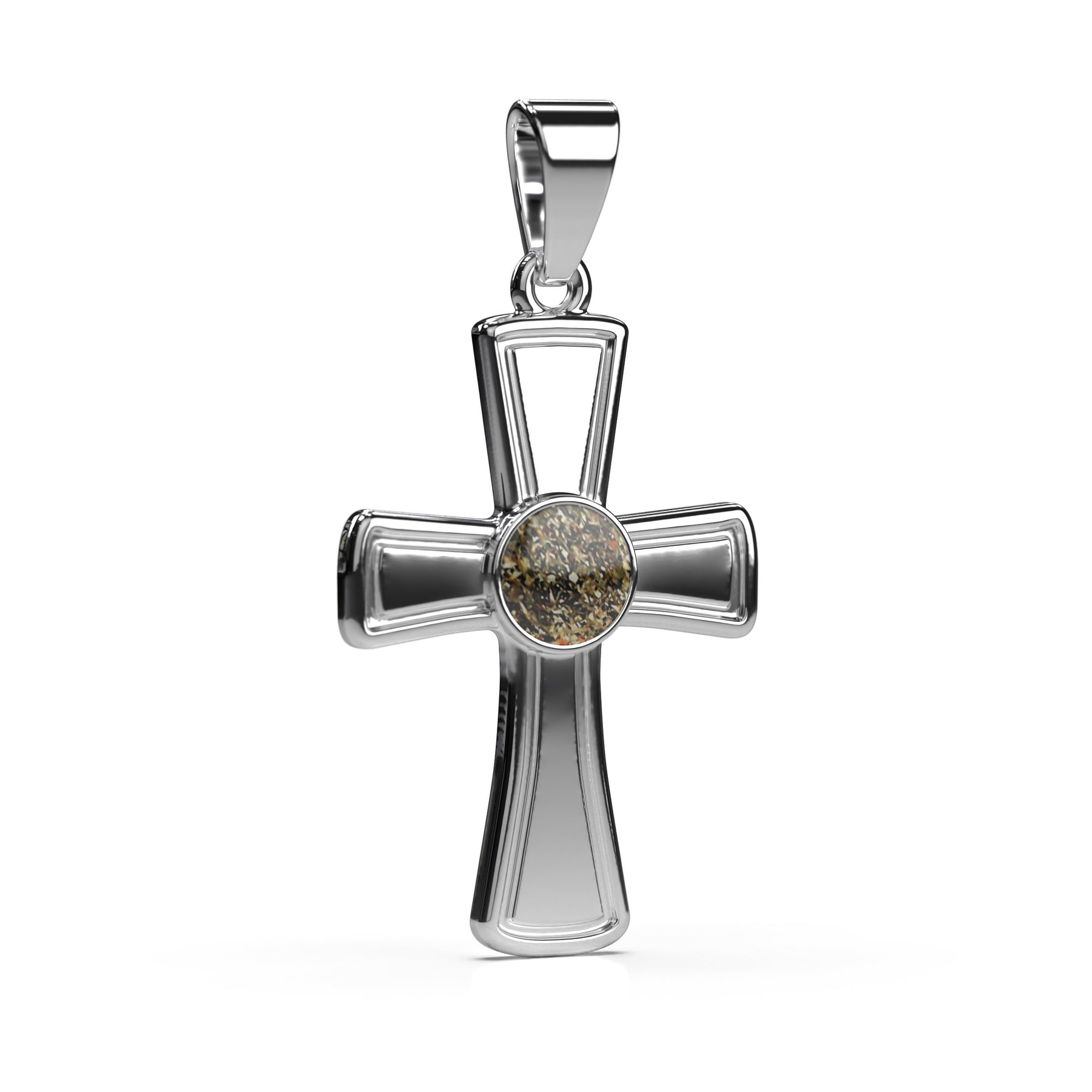 Ashes Infused JewelleryAura Star Pendant Cross Classic