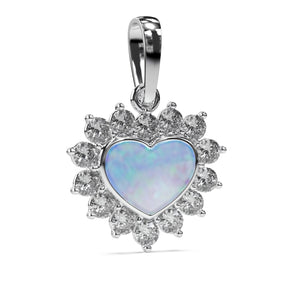 Ashes Infused JewelleryAura Star Pendant Diamond Heart