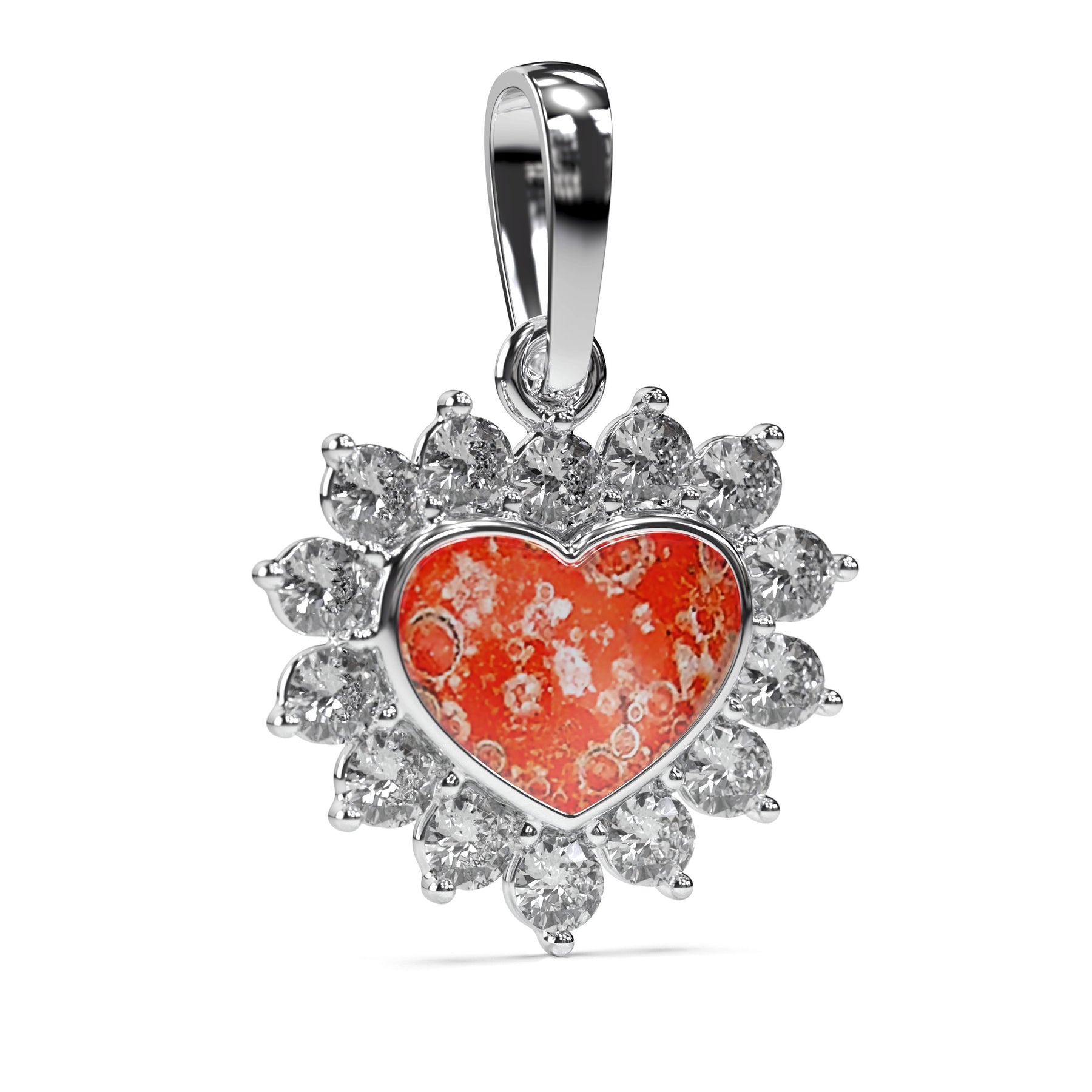 Ashes Infused JewelleryAura Star Pendant Diamond Heart