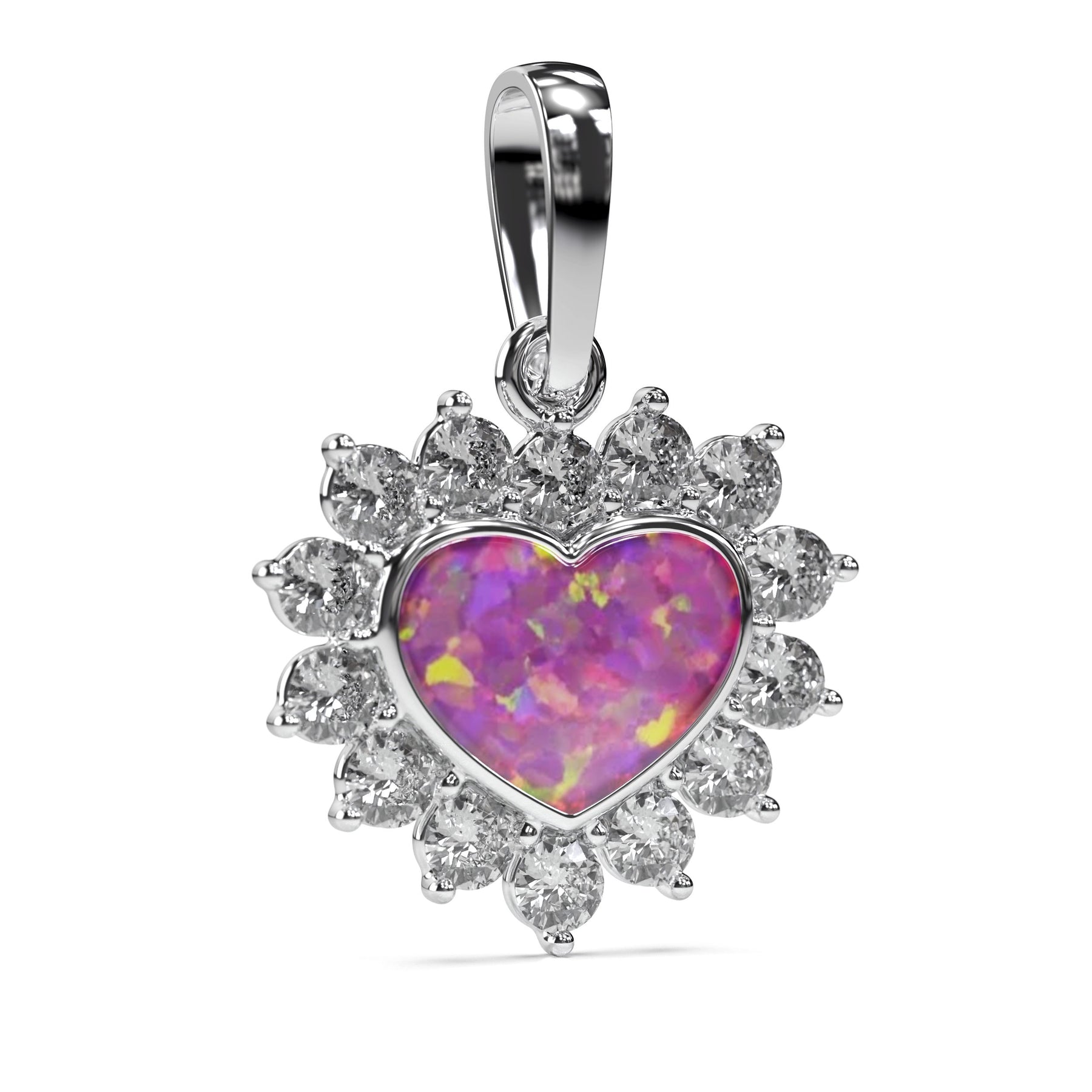 Ashes Infused JewelleryAura Star Pendant Diamond Heart