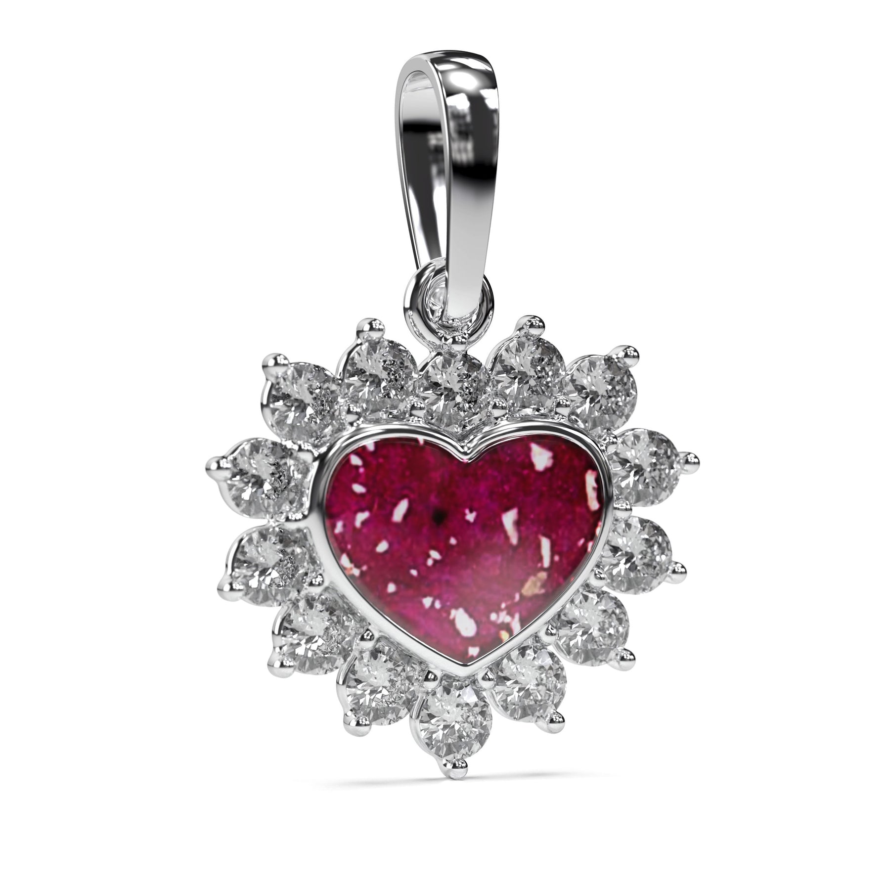 Ashes Infused JewelleryAura Star Pendant Diamond Heart