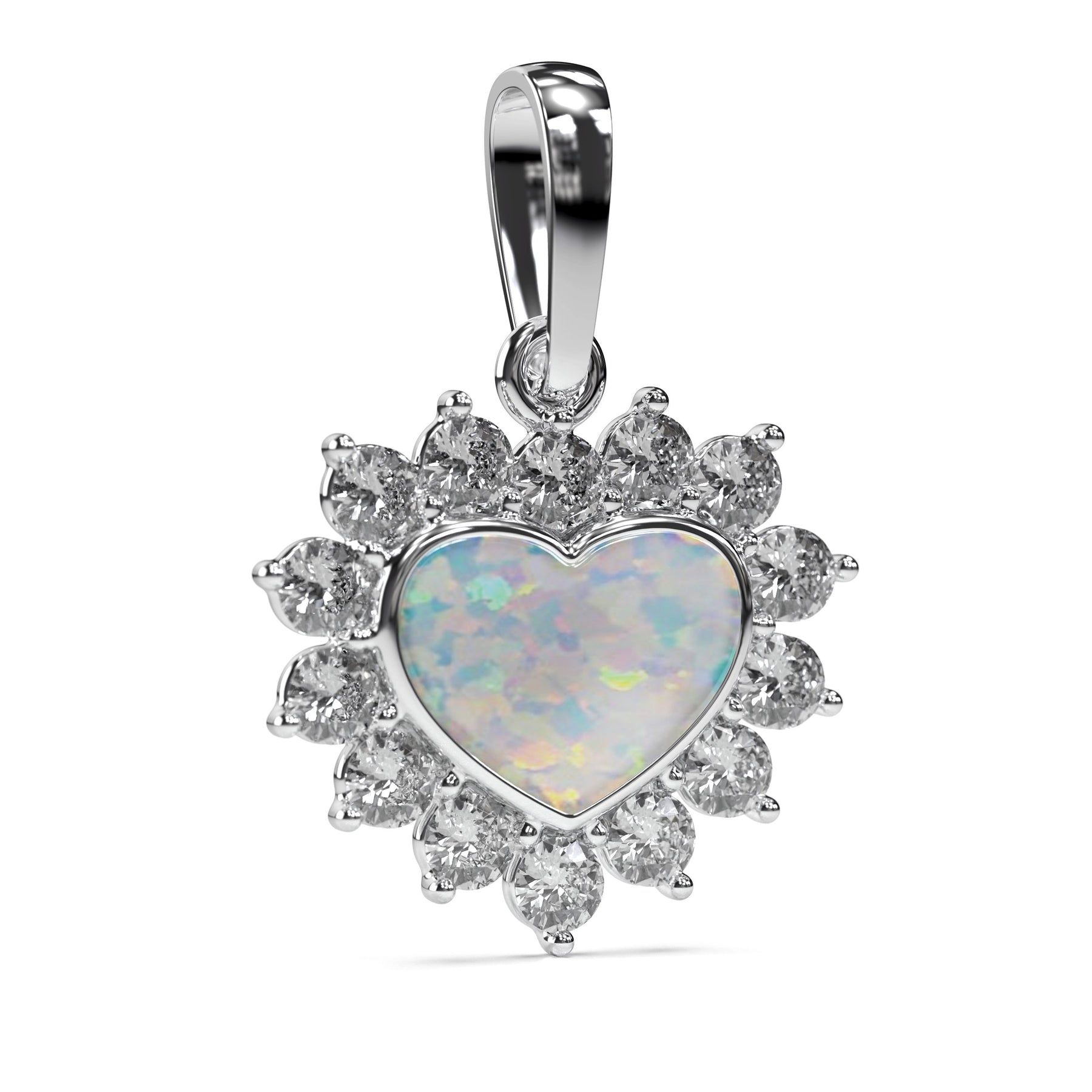 Ashes Infused JewelleryAura Star Pendant Diamond Heart