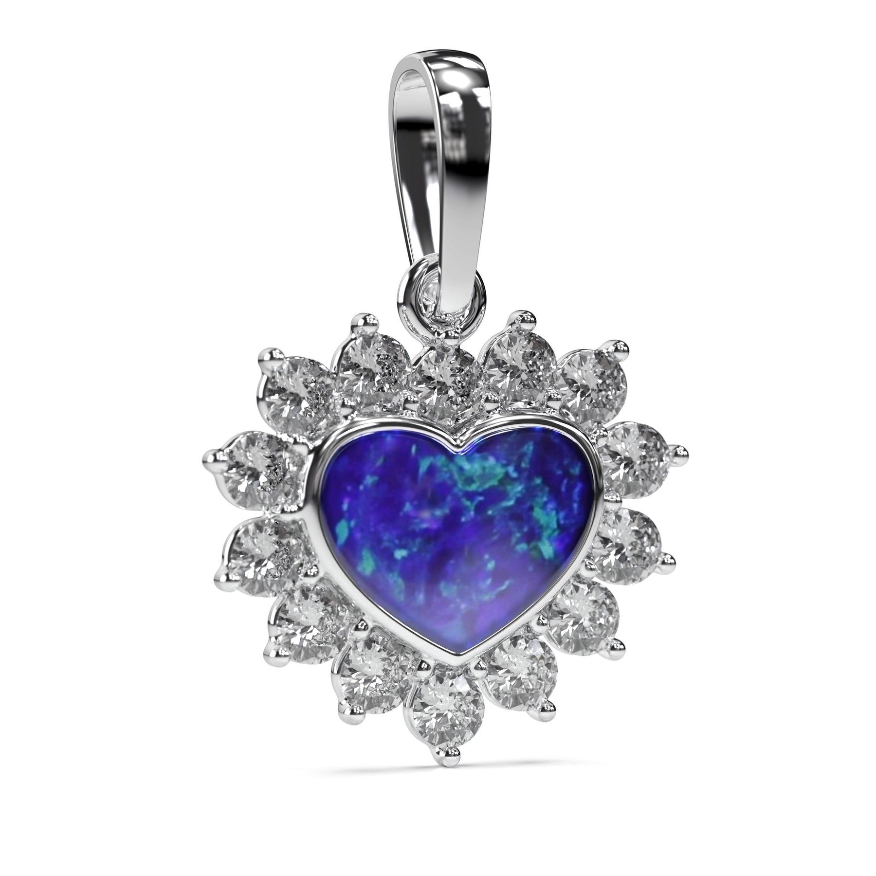 Ashes Infused JewelleryAura Star Pendant Diamond Heart