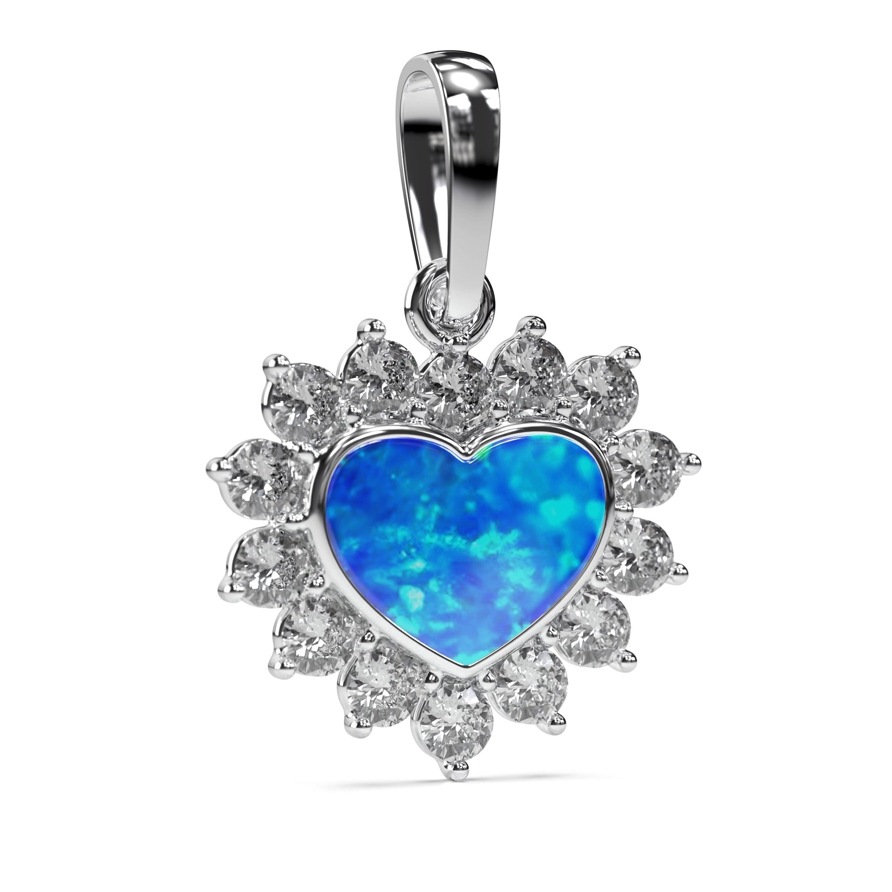 Ashes Infused JewelleryAura Star Pendant Diamond Heart