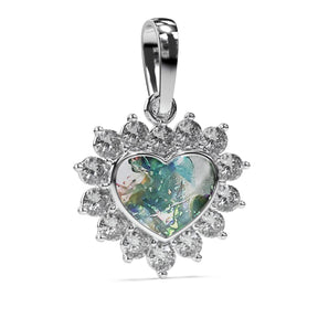 Ashes Infused JewelleryAura Star Pendant Diamond Heart