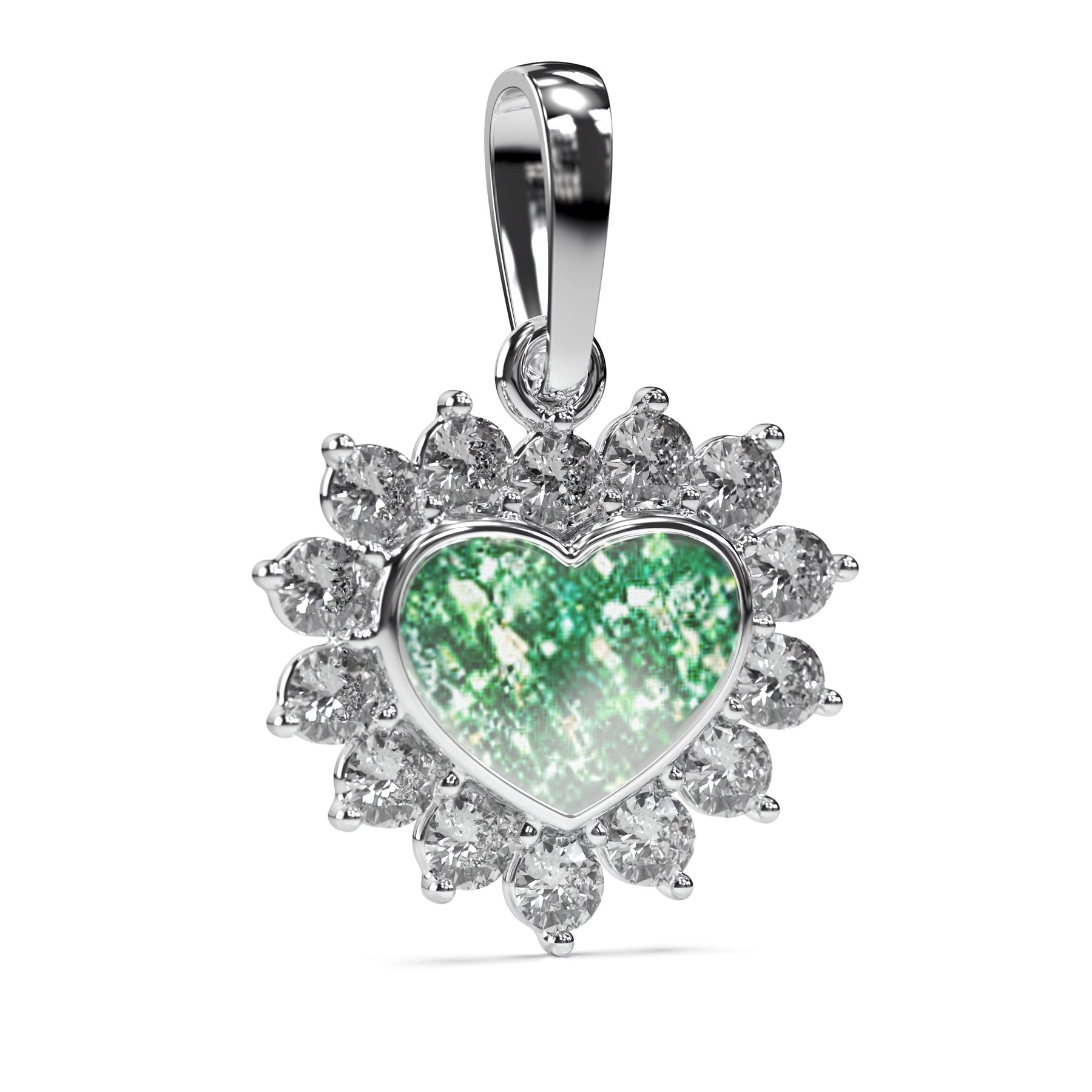 Ashes Infused JewelleryAura Star Pendant Diamond Heart