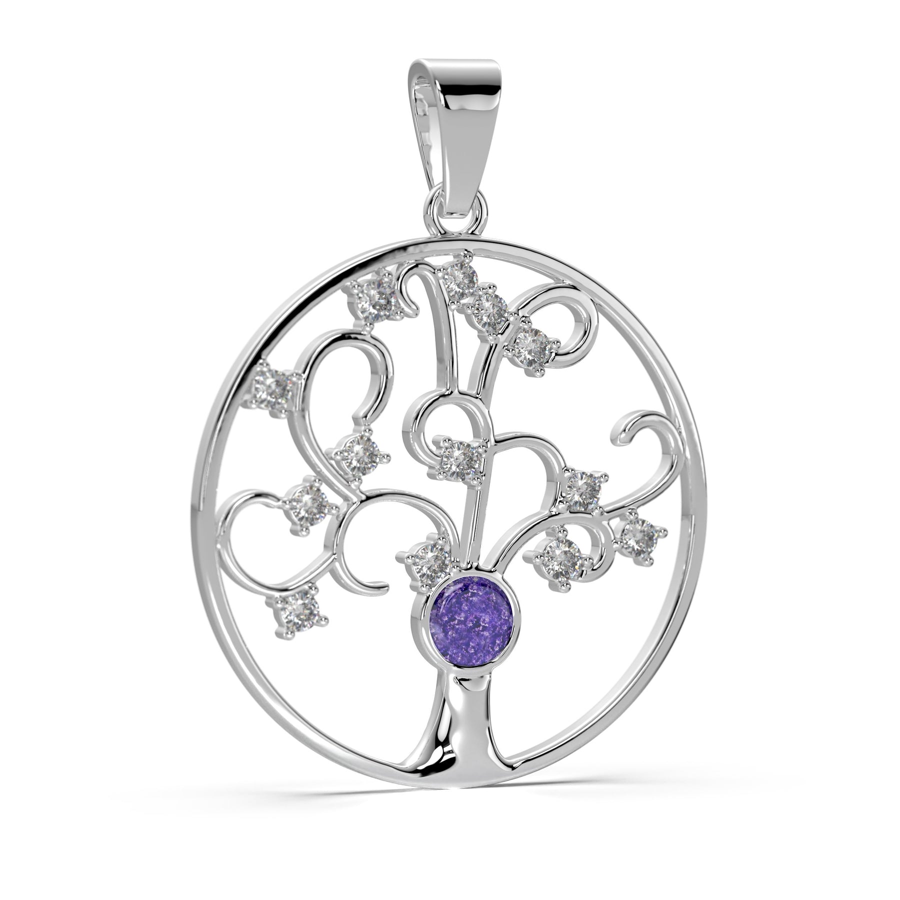 Ashes Infused JewelleryAura Star Pendant Diamond Tree
