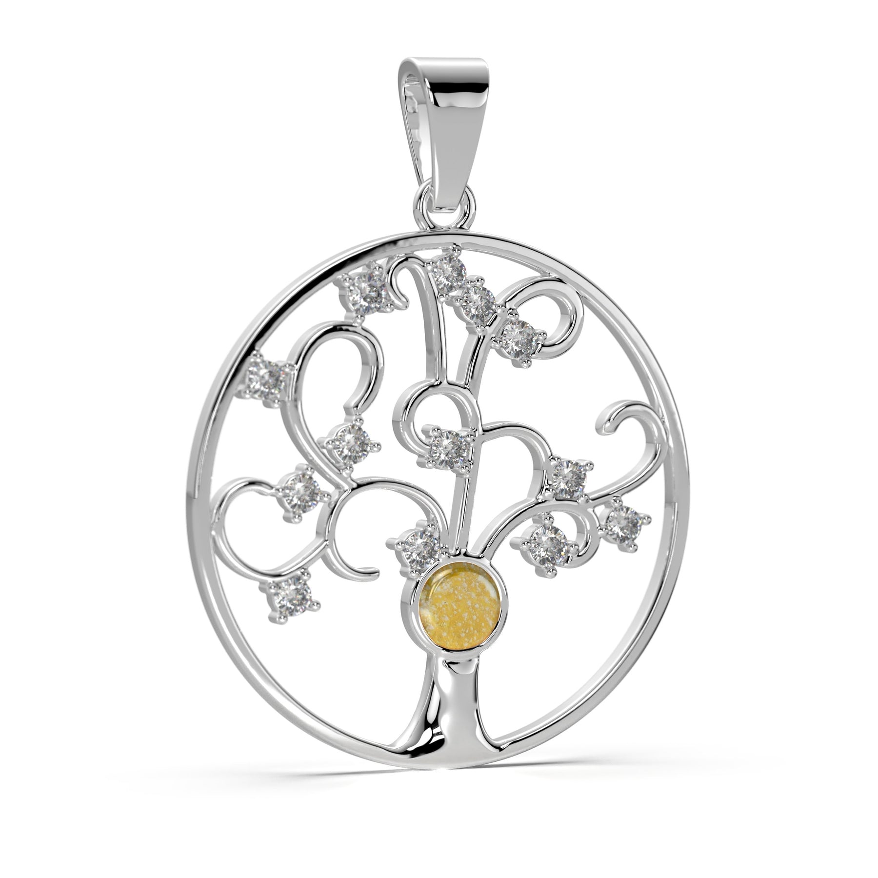 Ashes Infused JewelleryAura Star Pendant Diamond Tree