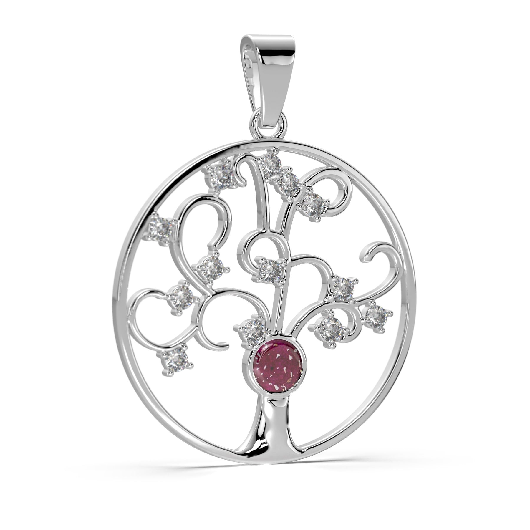 Ashes Infused JewelleryAura Star Pendant Diamond Tree
