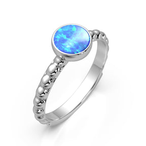 Ashes Infused JewelleryAura-Star Ring Bubble Round