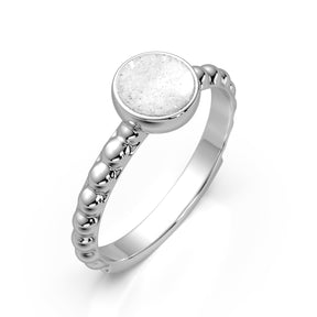 Ashes Infused JewelleryAura-Star Ring Bubble Round