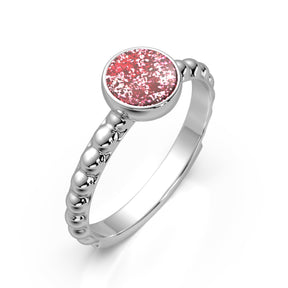 Ashes Infused JewelleryAura-Star Ring Bubble Round