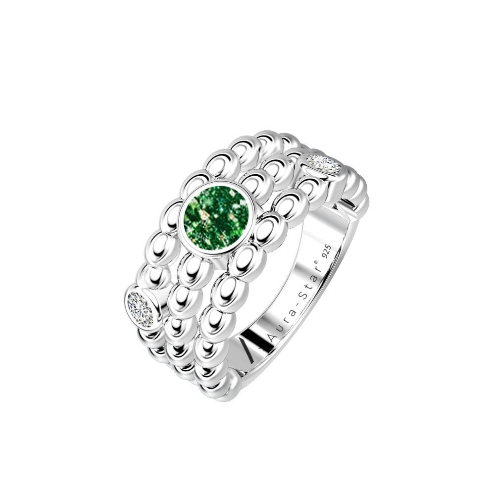 Ashes Infused JewelleryAura-Star Ring Desire