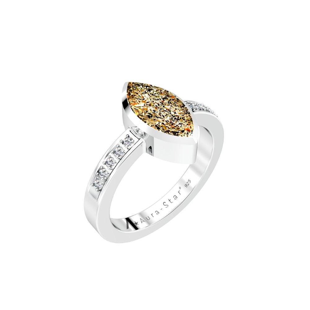 Ashes Infused JewelleryAura-Star Ring Esteem
