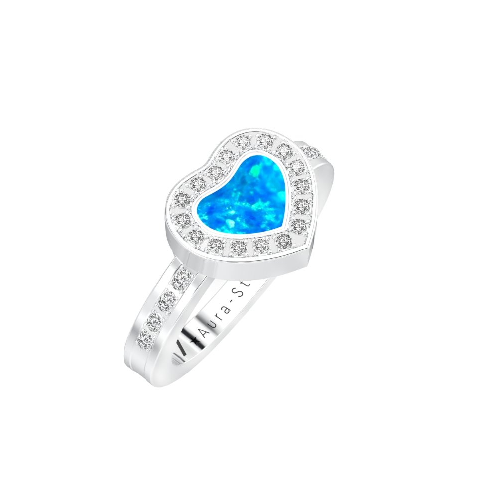 Ashes Infused JewelleryAura-Star Ring Graceful
