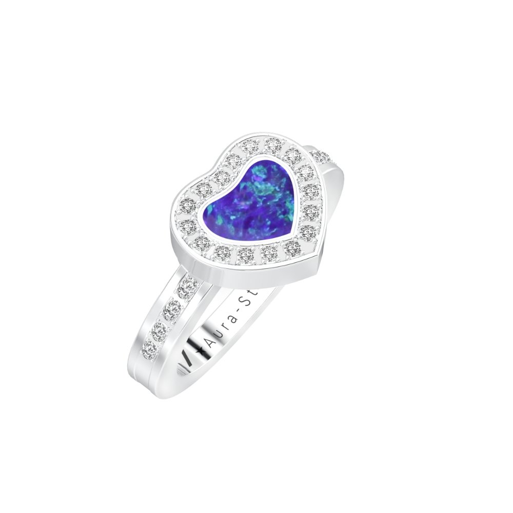 Ashes Infused JewelleryAura-Star Ring Graceful