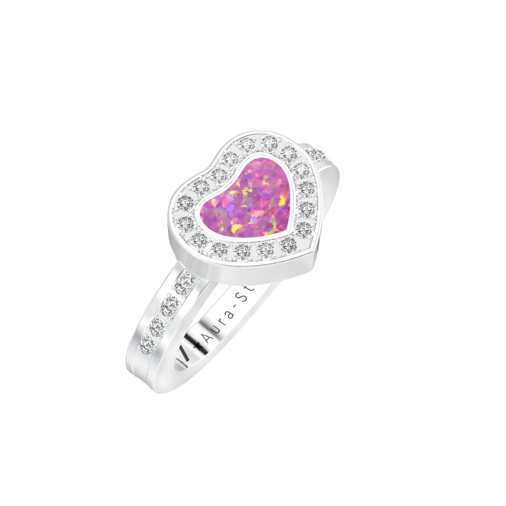 Ashes Infused JewelleryAura-Star Ring Graceful
