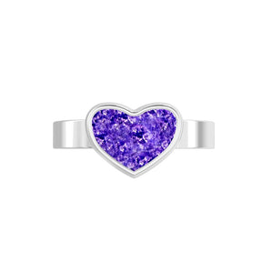 Ashes Infused JewelleryAura-Star Ring Heart