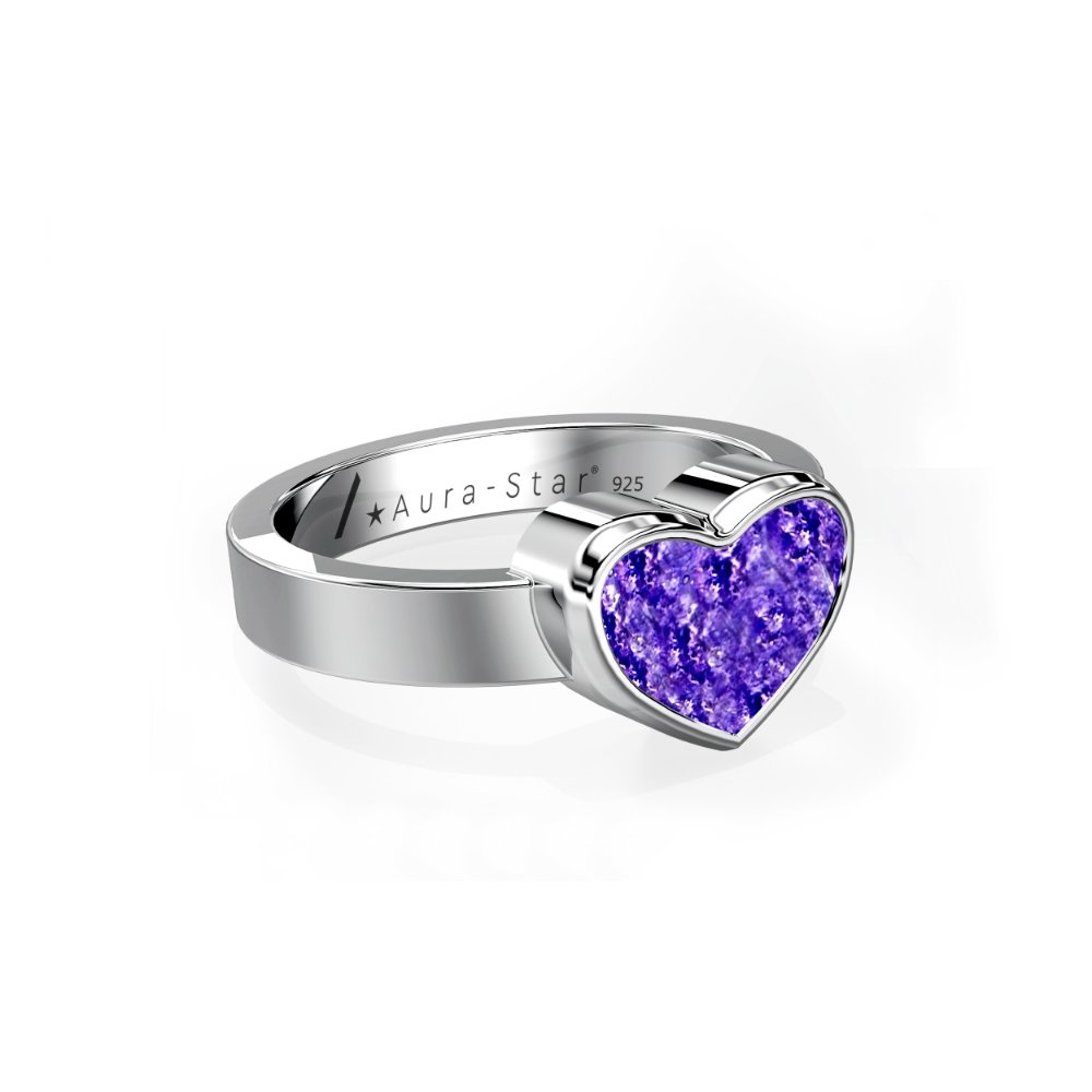 Ashes Infused JewelleryAura-Star Ring Heart