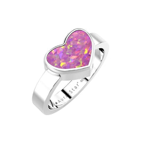 Ashes Infused JewelleryAura-Star Ring Heart