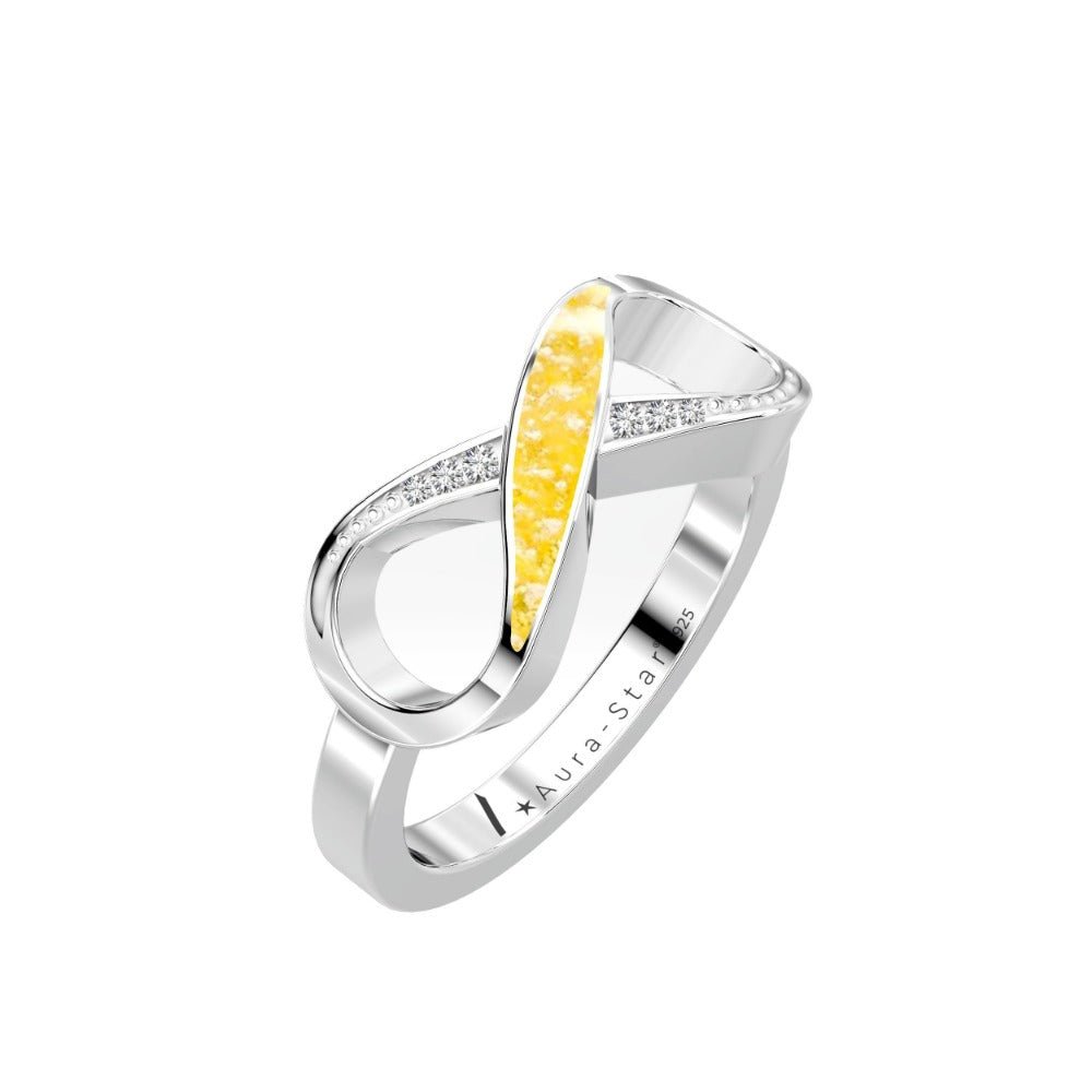Ashes Infused JewelleryAura-Star Ring Infinite