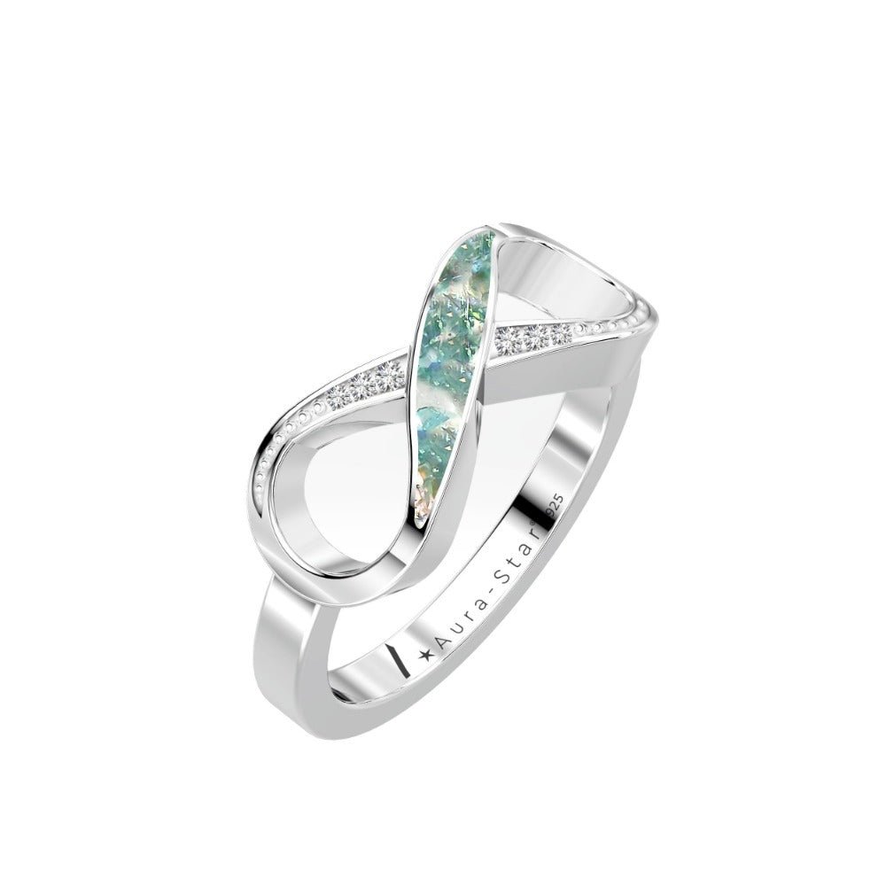 Ashes Infused JewelleryAura-Star Ring Infinite