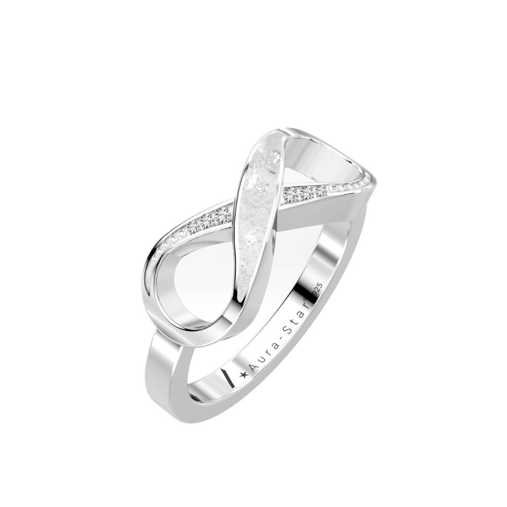Ashes Infused JewelleryAura-Star Ring Infinite