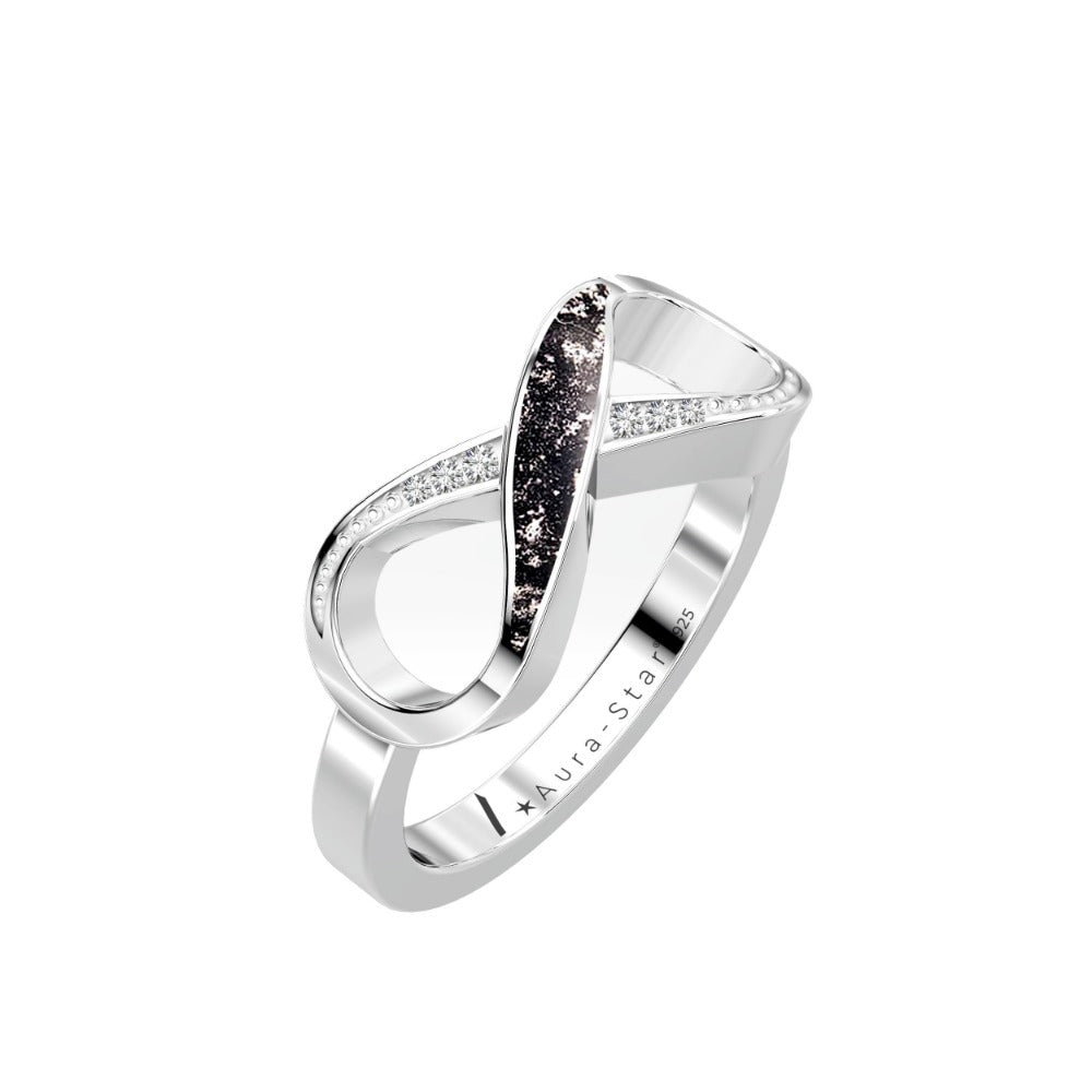 Ashes Infused JewelleryAura-Star Ring Infinite